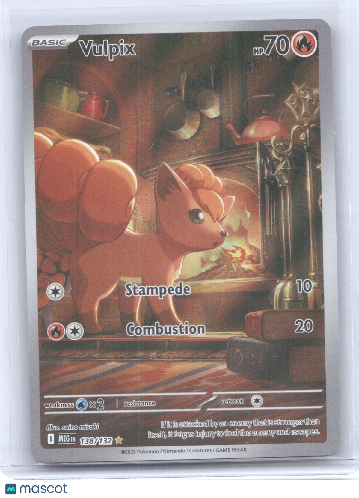 2025 Mega Evolution Vulpix Secret Rare #138/132