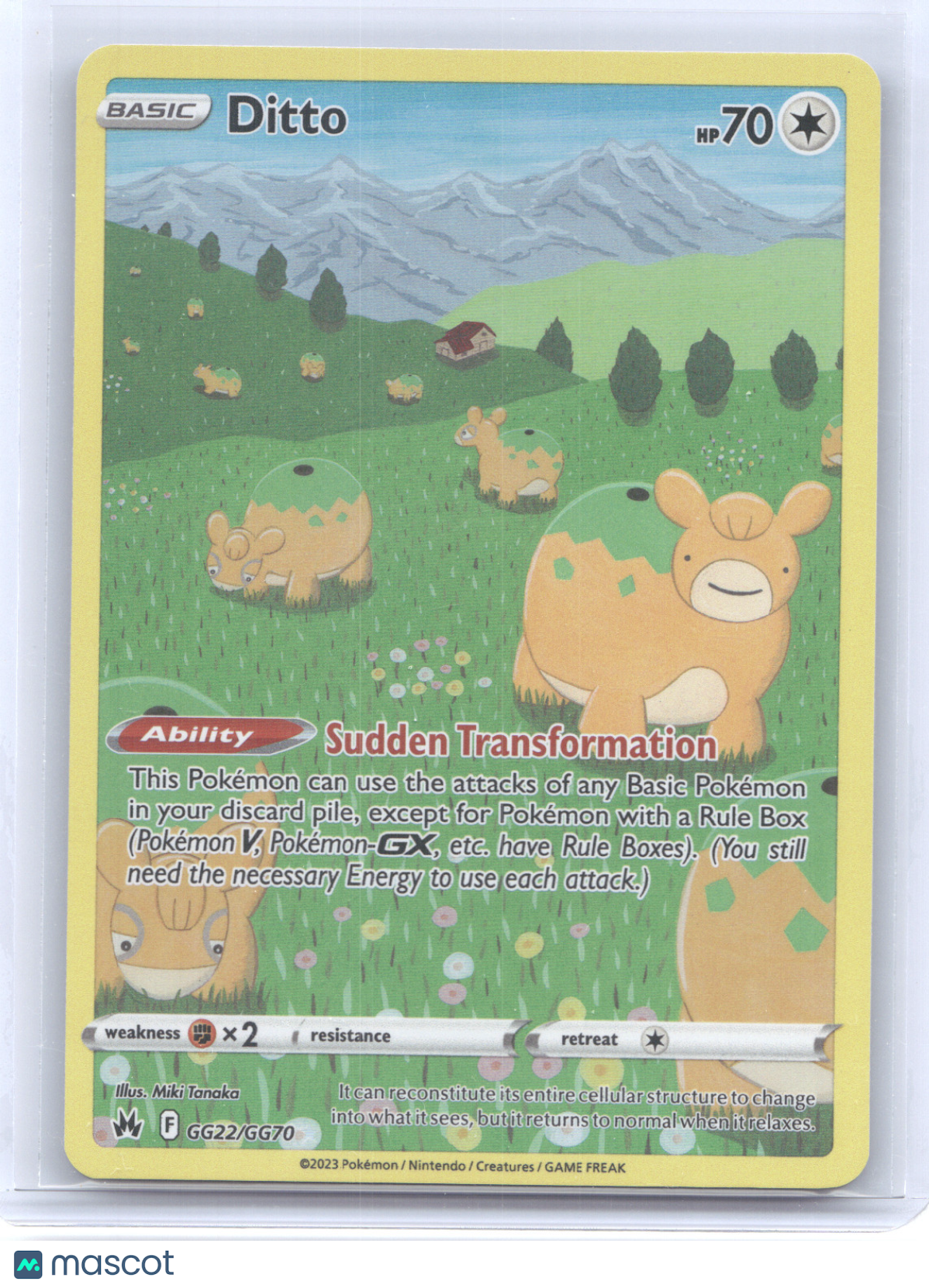 2023 Crown Zenith Ditto Holo Rare #GG22/GG70