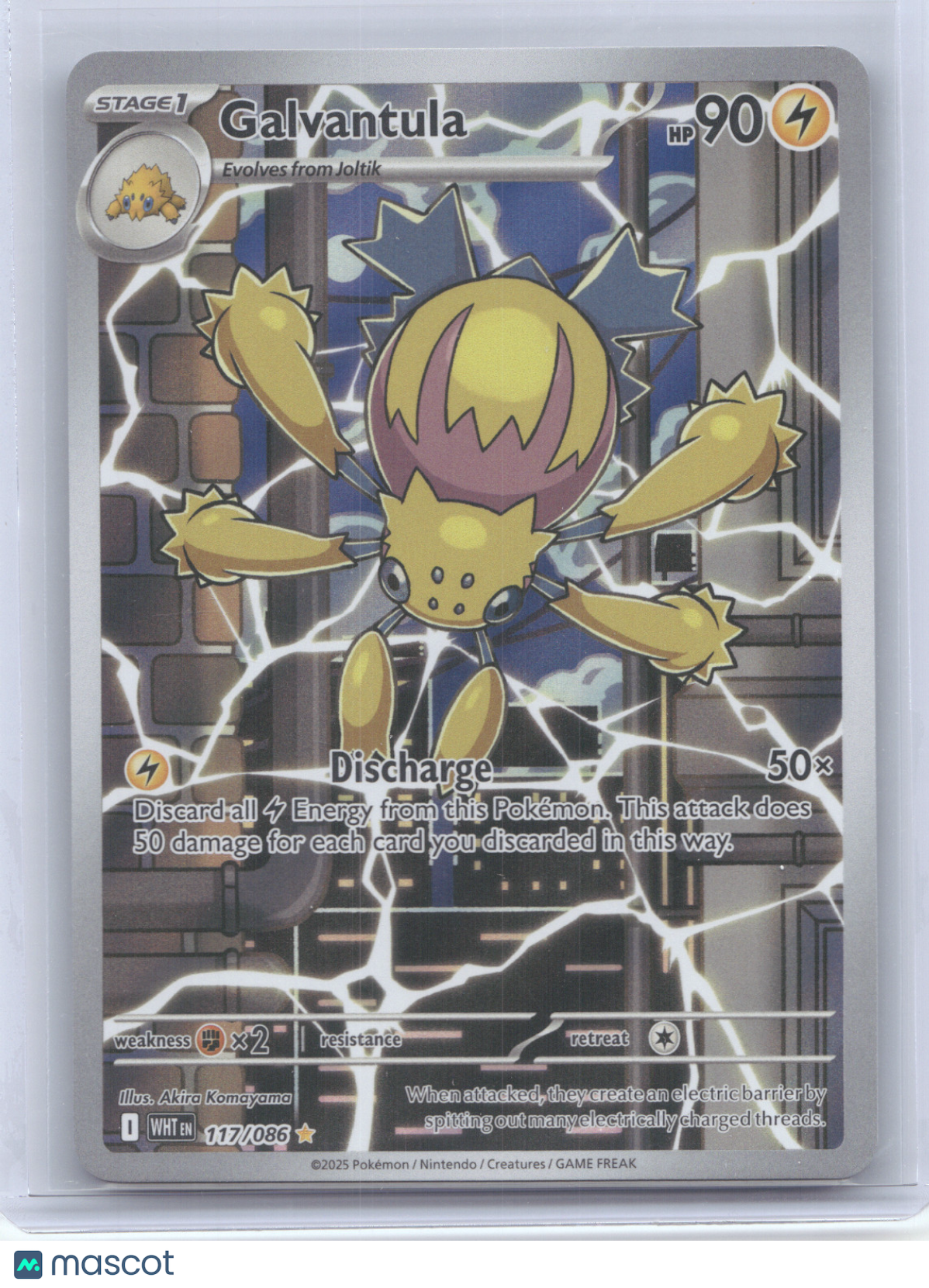 2025 Scarlet & Violet White Flare Galvantula Secret Rare #117/086