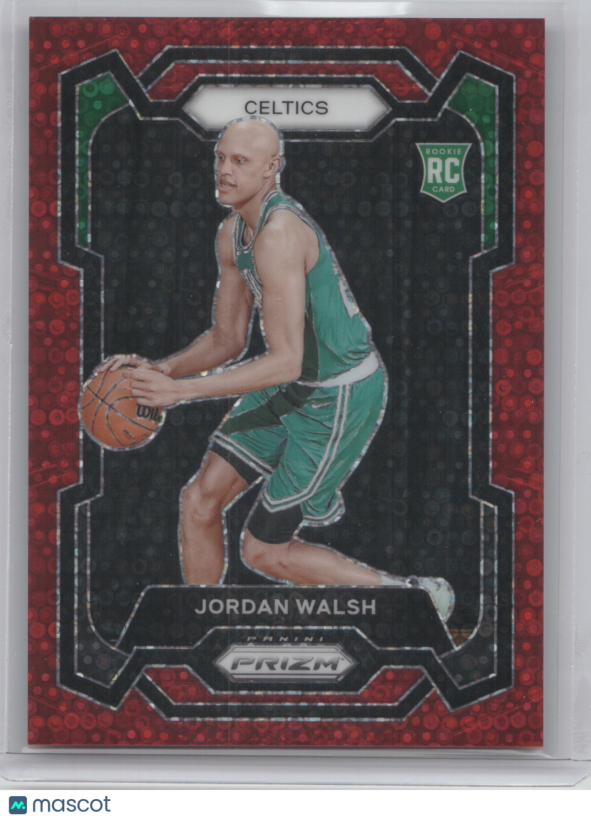2023 Panini Prizm Jordan Walsh #158 Red Pulsar RC 058/100