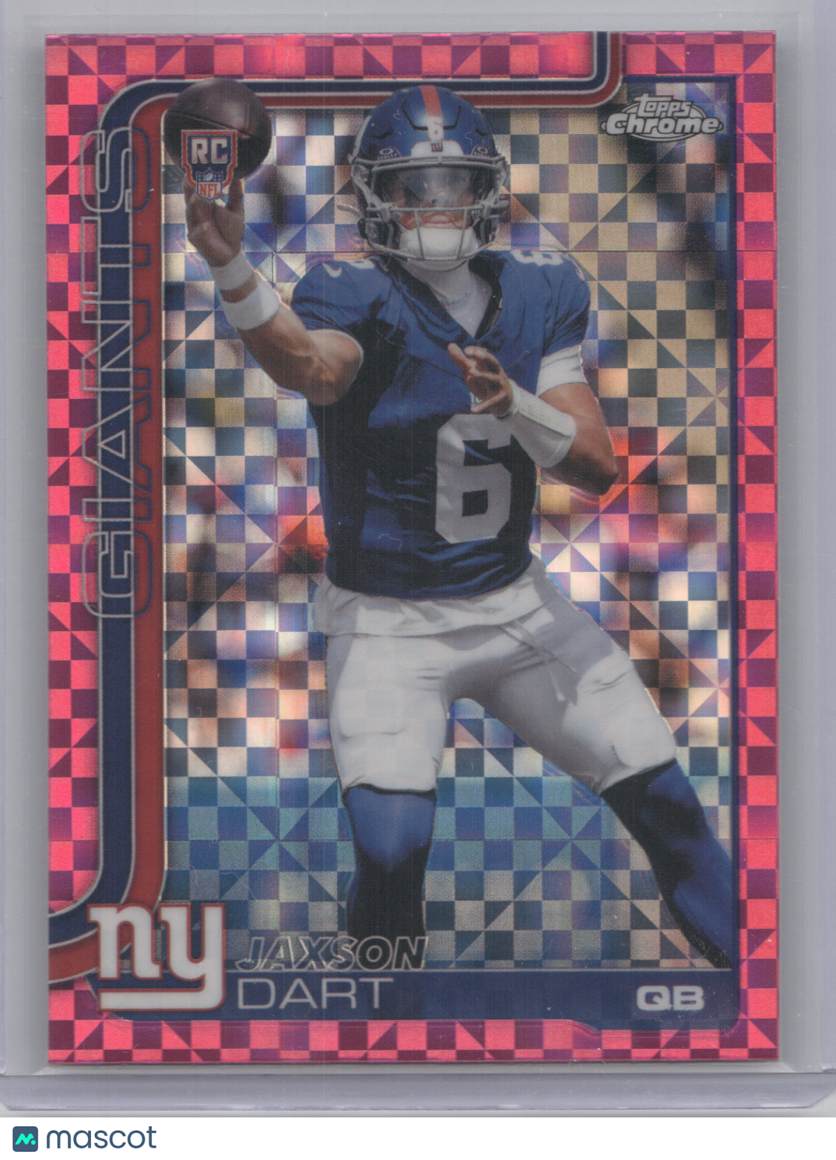 2025 Topps Chrome Jaxson Dart #306 Pink X-Fractor RC