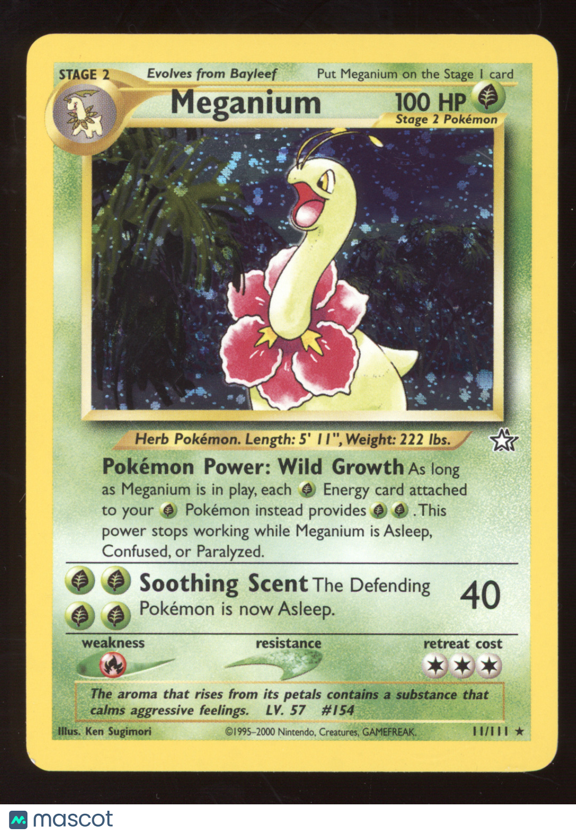 2000 Neo Genesis Meganium Holo Rare #11/111