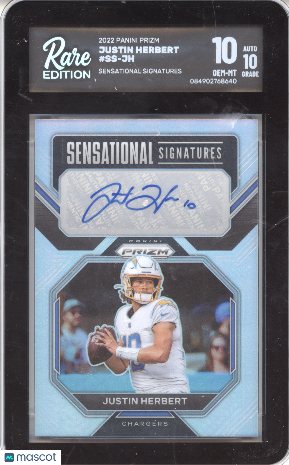 2022 Panini Prizm Sensational Signature Justin Herbert #JH 20/35 Rare 10 Auto 10
