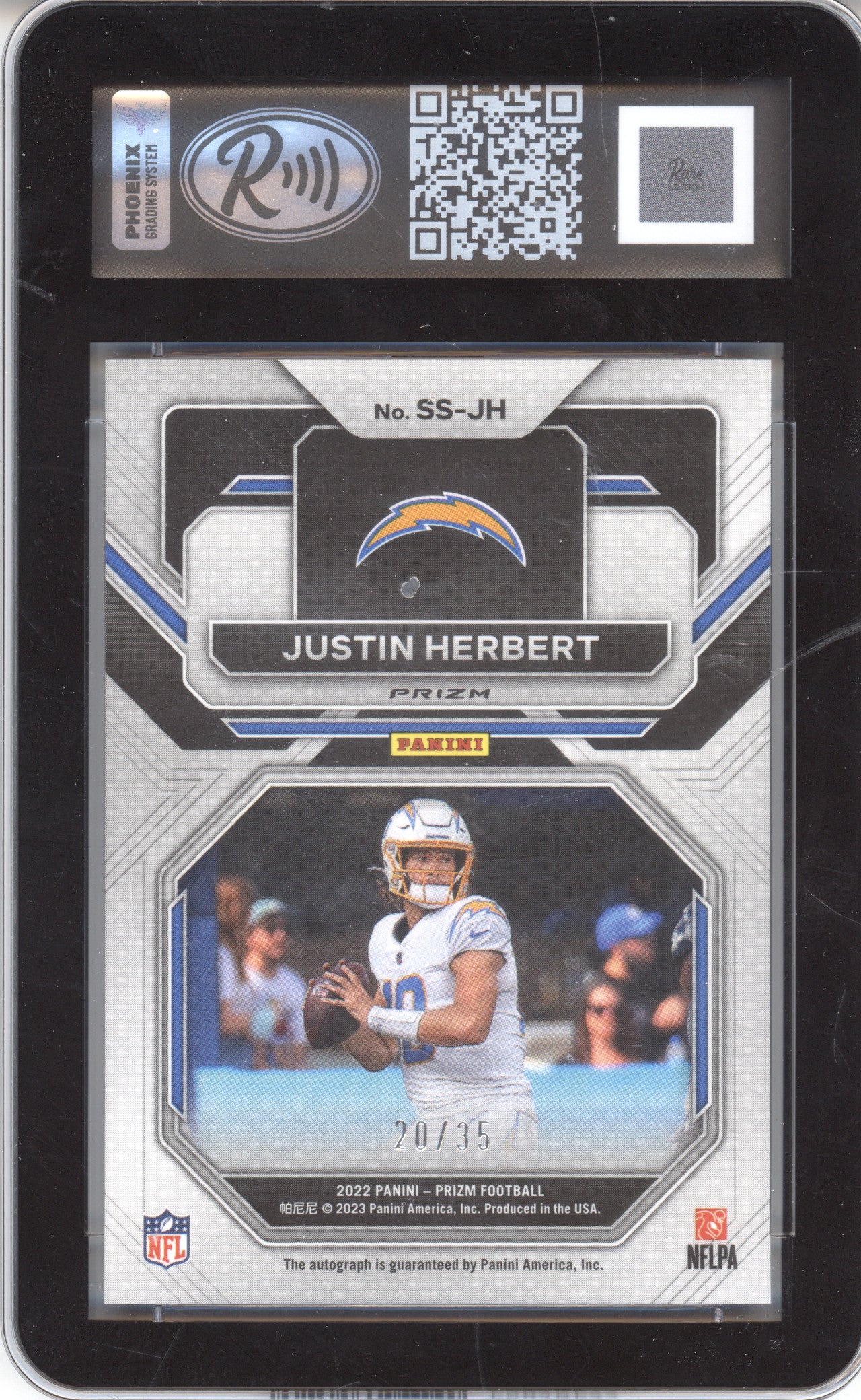 2022 Panini Prizm Sensational Signature Justin Herbert #JH 20/35 Rare 10 Auto 10