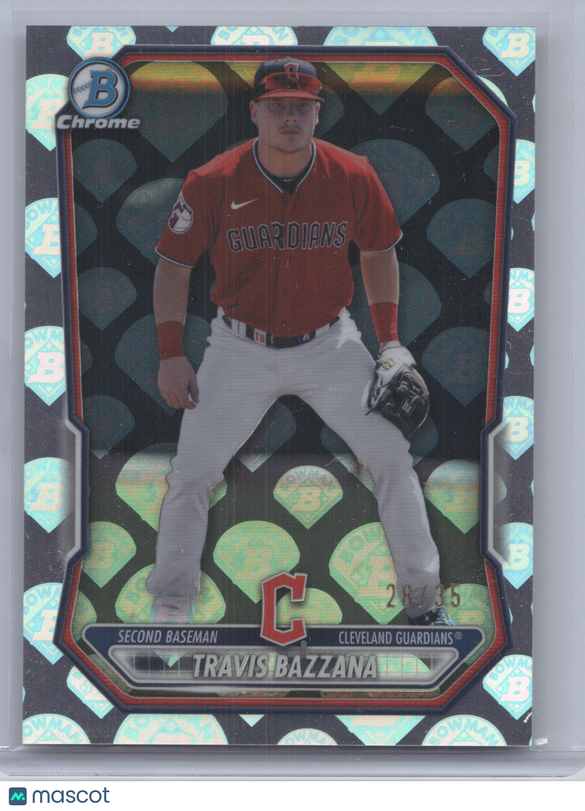 2026 Bowman Chrome Prospects Travis Bazzana #BCP-35 Logo Fractor 28/35