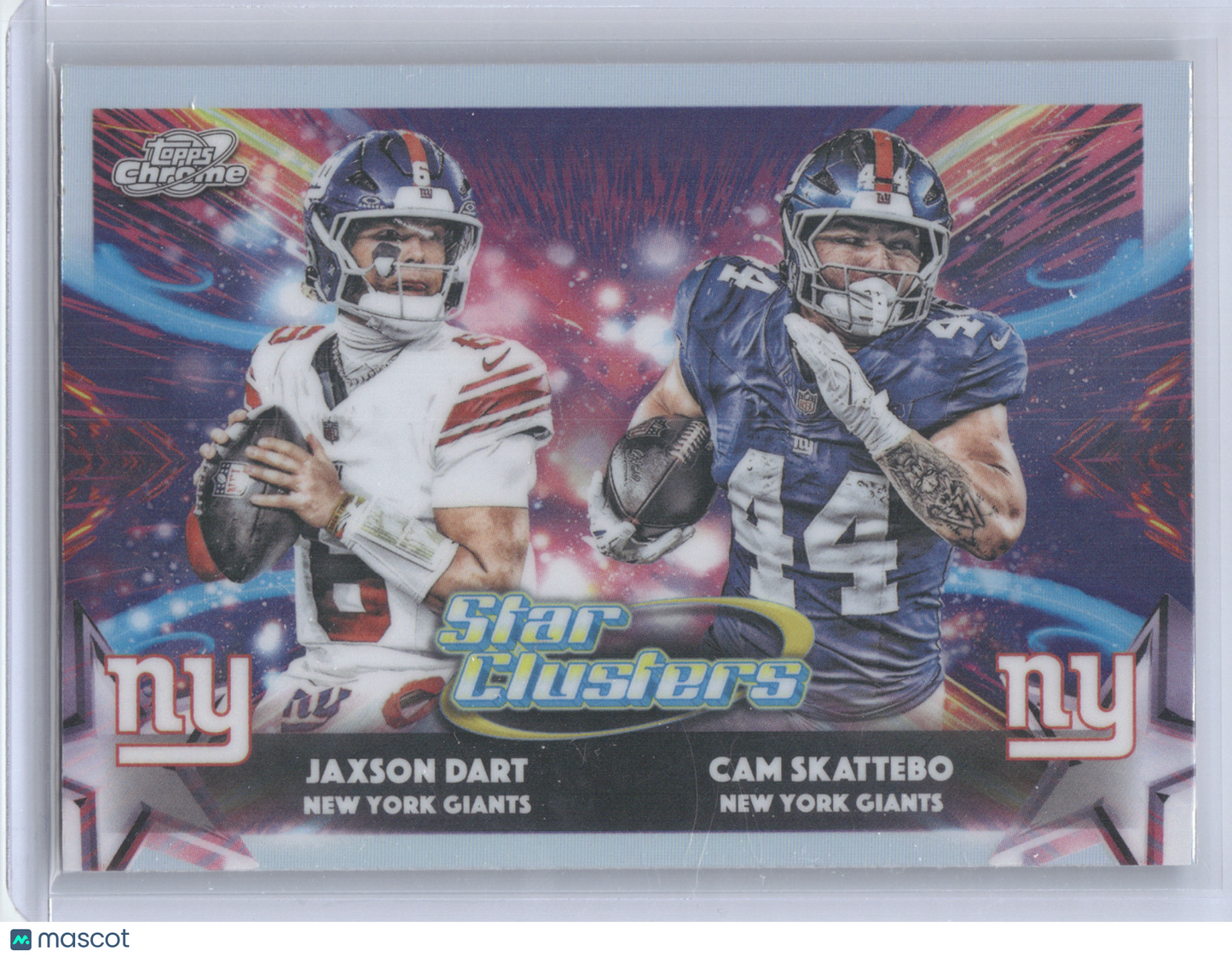 2025 Topps Cosmic Chrome Star Clusters Jaxson Dart Cam Skattebo #SC-14
