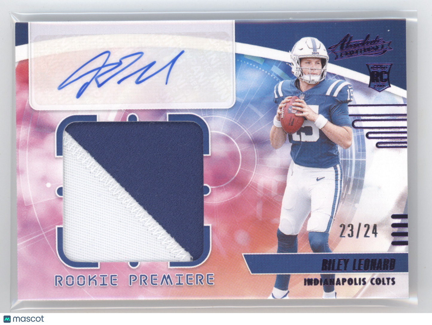 2025 Panini Absolute Football Rookie Premiere Riley Leonard #RLD Patch 23/24 RC