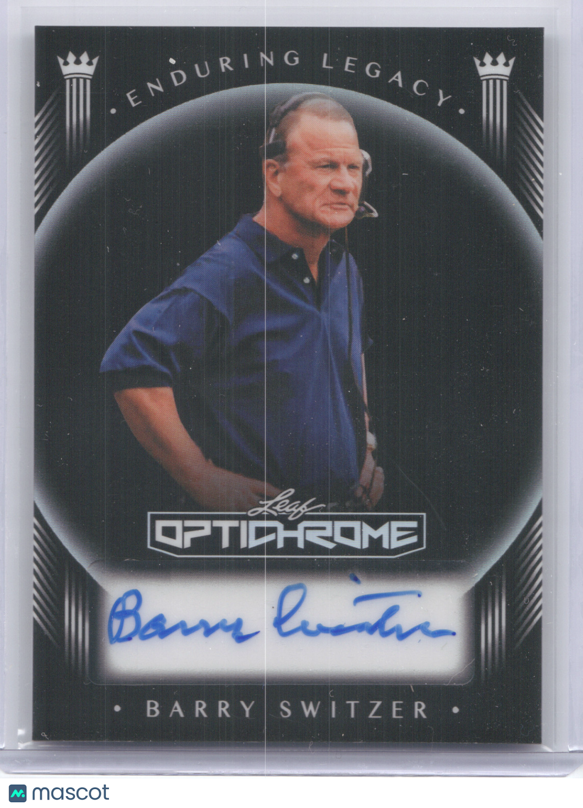 2026 Leaf Optichrome Enduring Legacy Barry Switzer #EA-BS3 Autograph Black 3/5