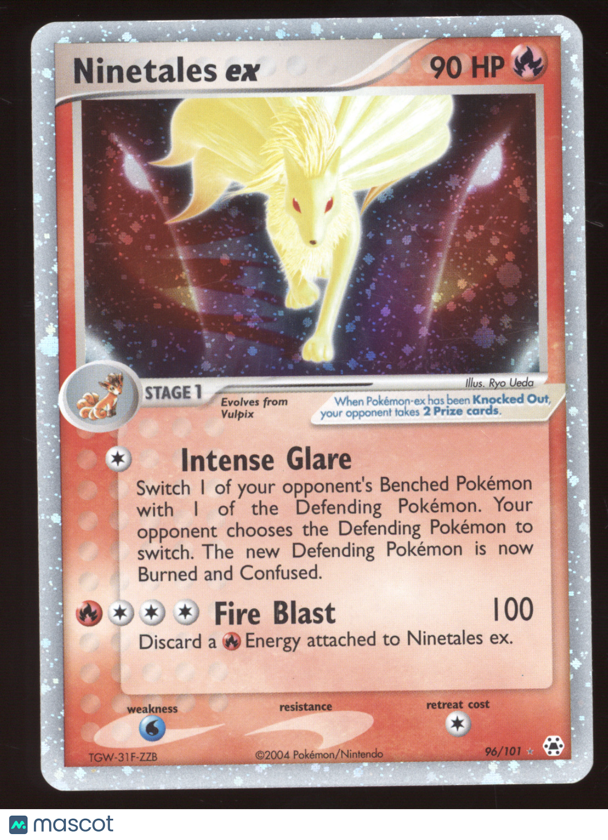 2004 EX Hidden Legends Ninetales ex Ultra Rare #96/101