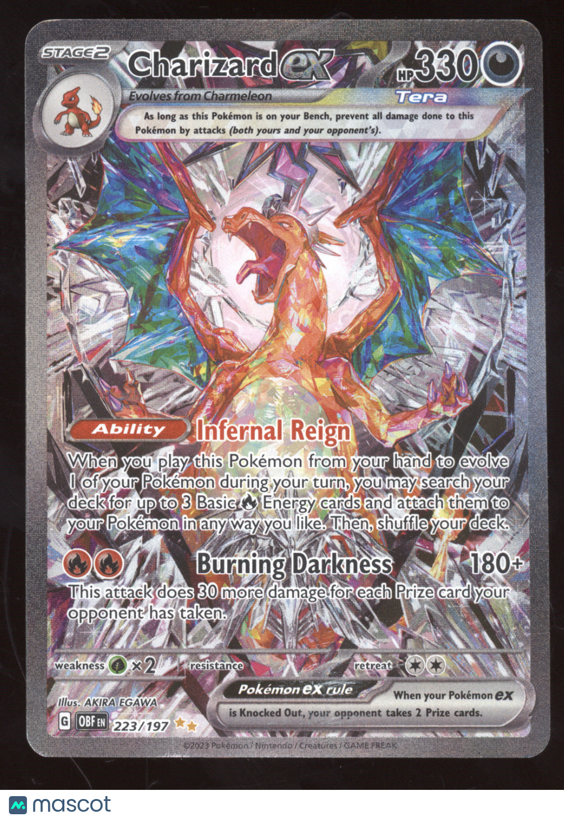 2023 Obsidian Flames Charizard ex Secret Rare #223/197