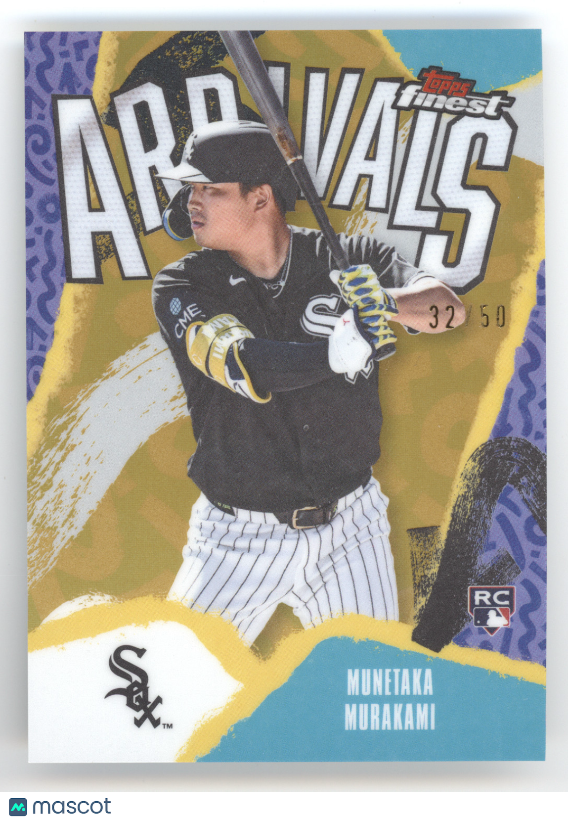 2026 Topps Finest Arrivals Munetaka Murakami #A-26 Gold 32/50 RC
