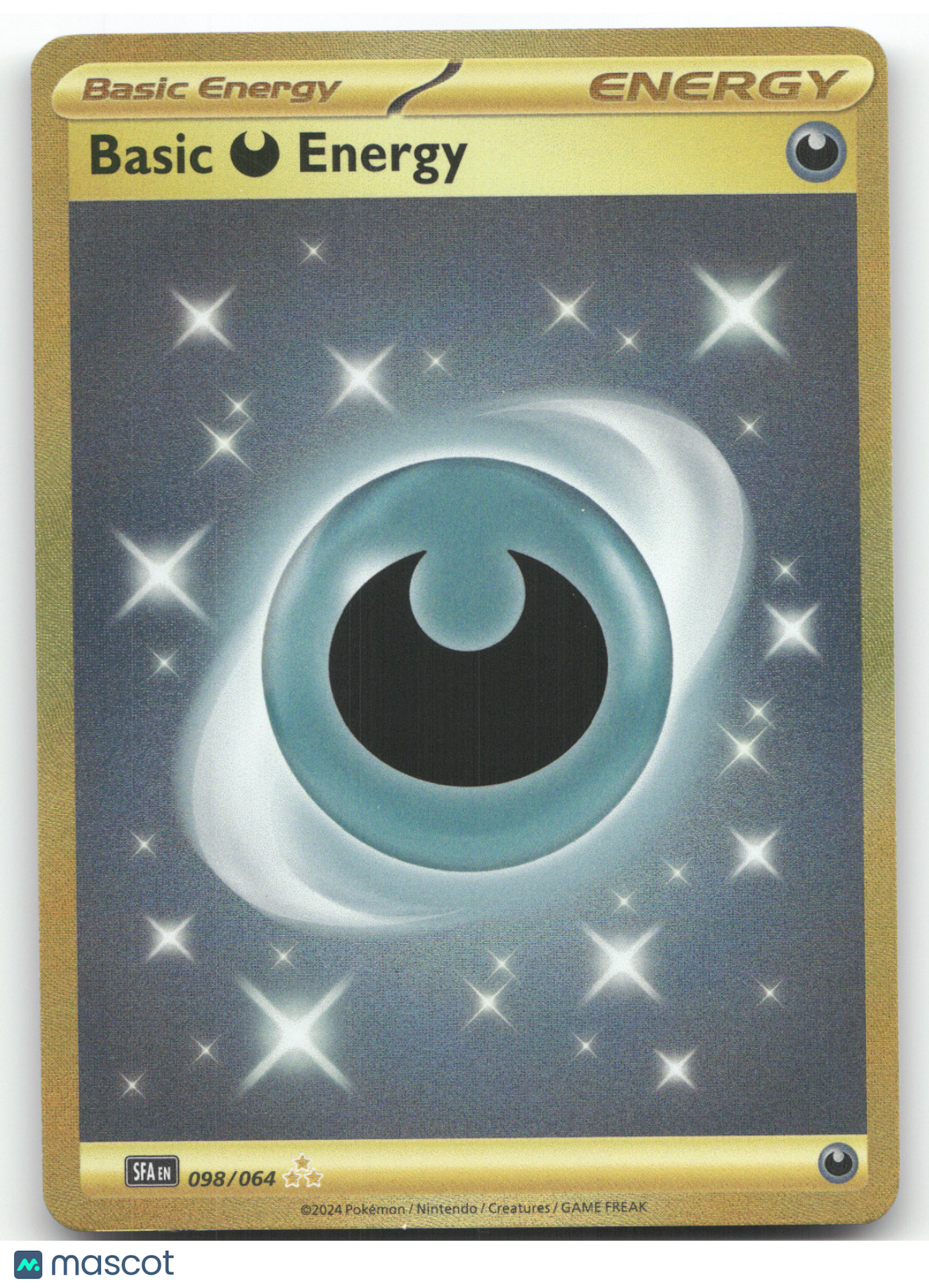 2024 Shrouded Fable Basic Darkness Energy Hyper Rare #098/064