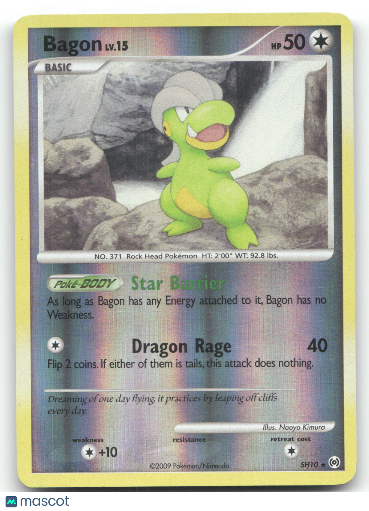 2009 Platinum – Supreme Victors Bagon Holo Rare #SH10