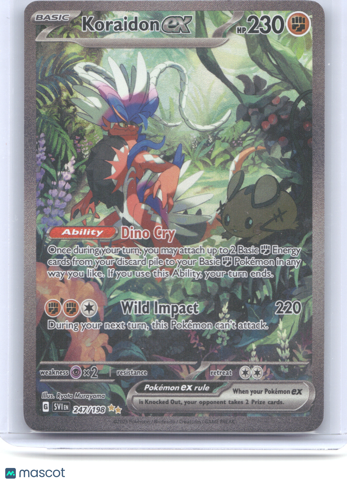 2023 Scarlet & Violet Koraidon ex Secret Rare #247/198
