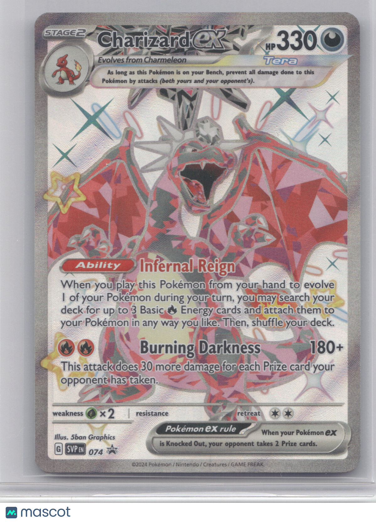 2024 Scarlet & Violet Charizard ex Black Star Promo #074