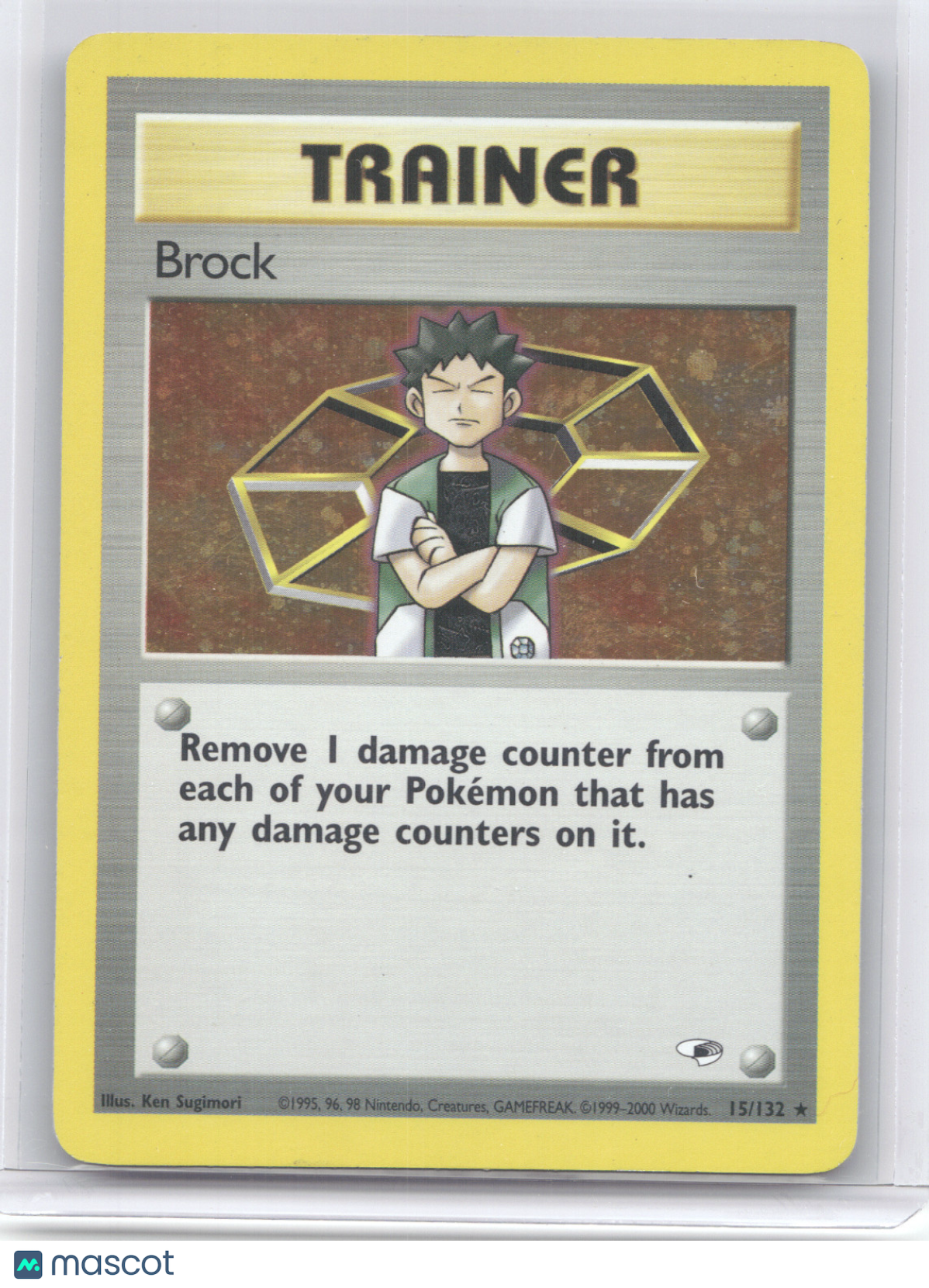 2000 Gym Heroes Brock Holo Rare #15/132