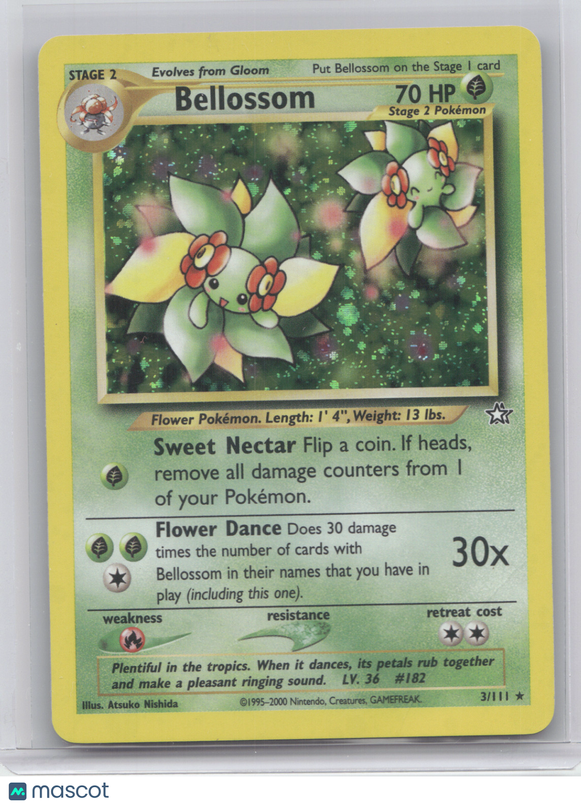 2000 Neo Genesis Bellossom Holo Rare #3/111