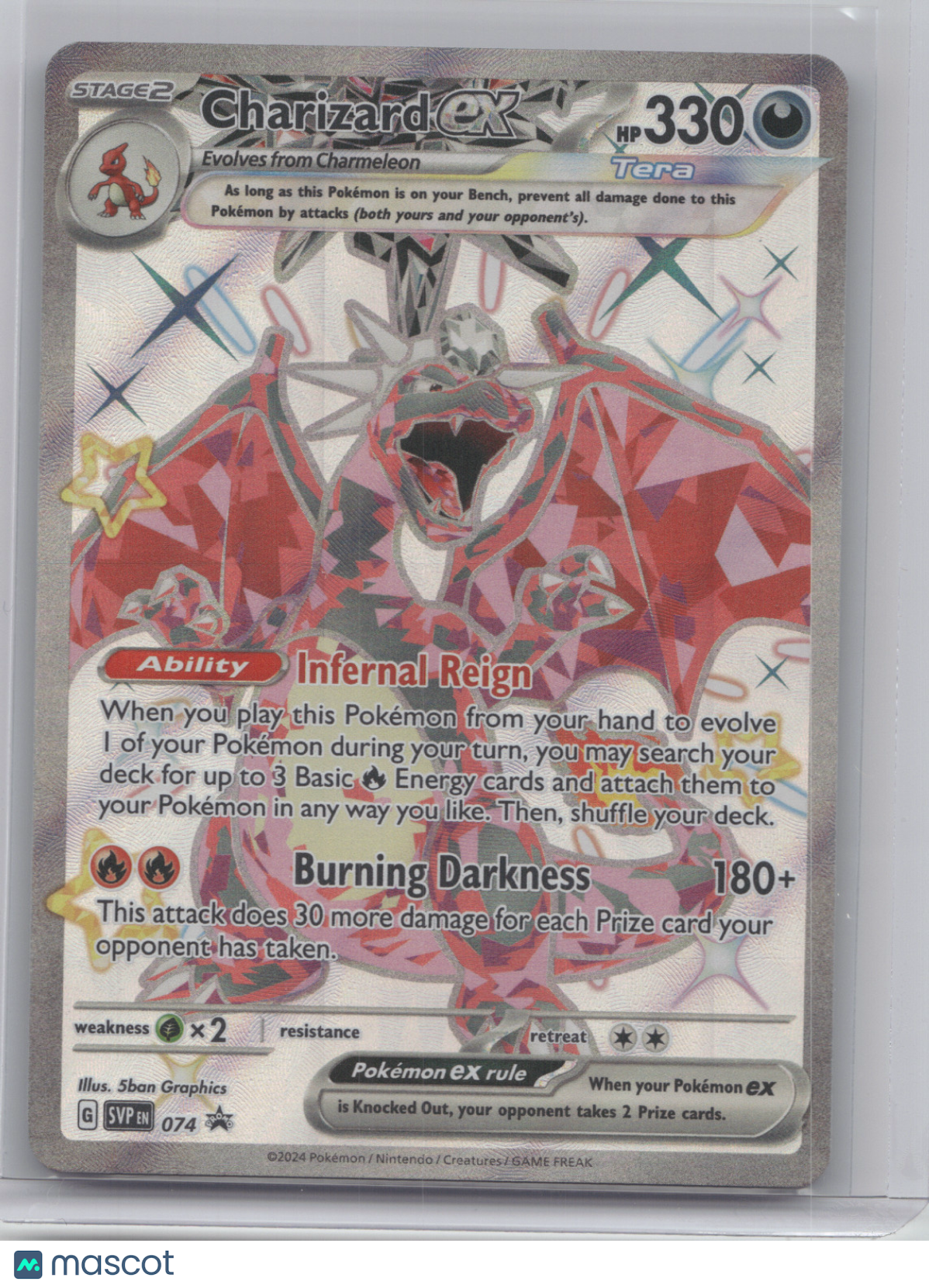 2024 Scarlet & Violet Charizard ex Black Star Promo #074