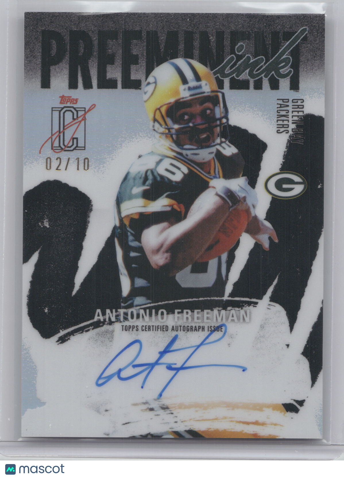 2025 Topps Signature Class Preeminent Ink Antonio Freeman #PI-AF Black 02/10