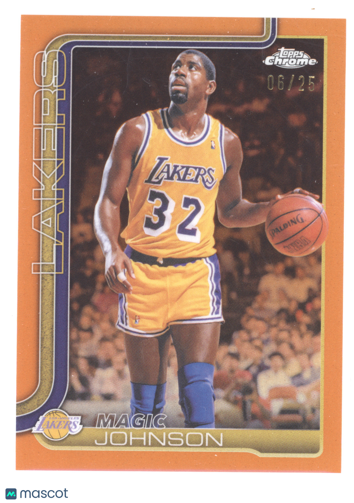 2025 Topps Chrome Update Magic Johnson #149 Orange 06/25