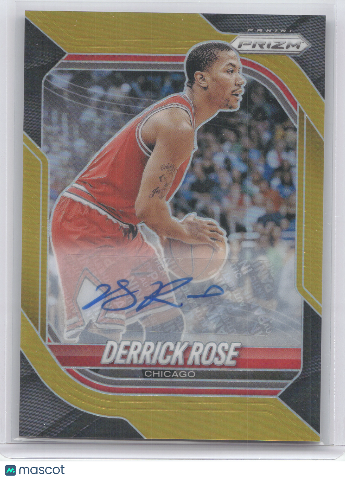 2025 Panini Prizm Derrick Rose #139 Autograph Gold 01/50