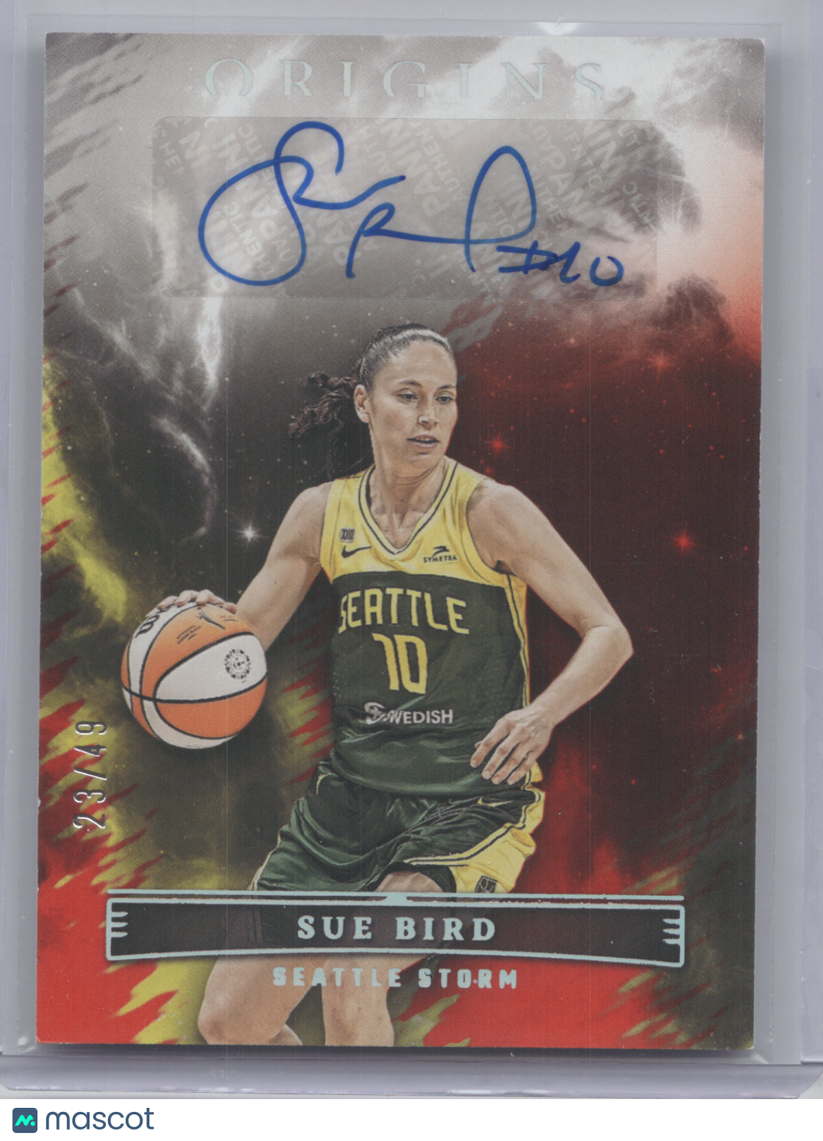 2023 Panini Origins WNBA Autographs Sue Bird #OA-SBD Red 23/49