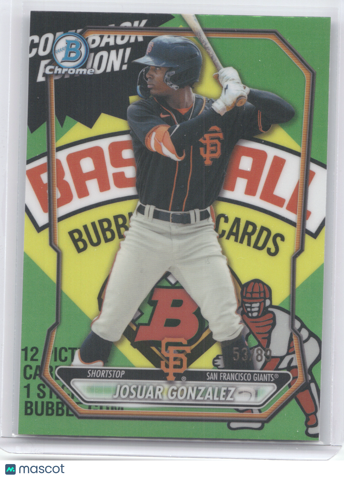2026 Bowman Chrome Prospect Josuar Gonzalez #BCP-56 Packfractor Variation 53/89