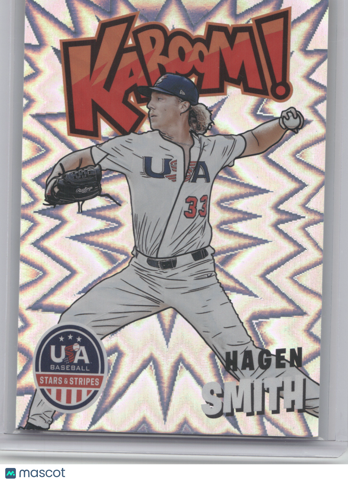2024 Panini USA Baseball Stars & Stripes Kaboom Hagen Smith #3 Kaboom!