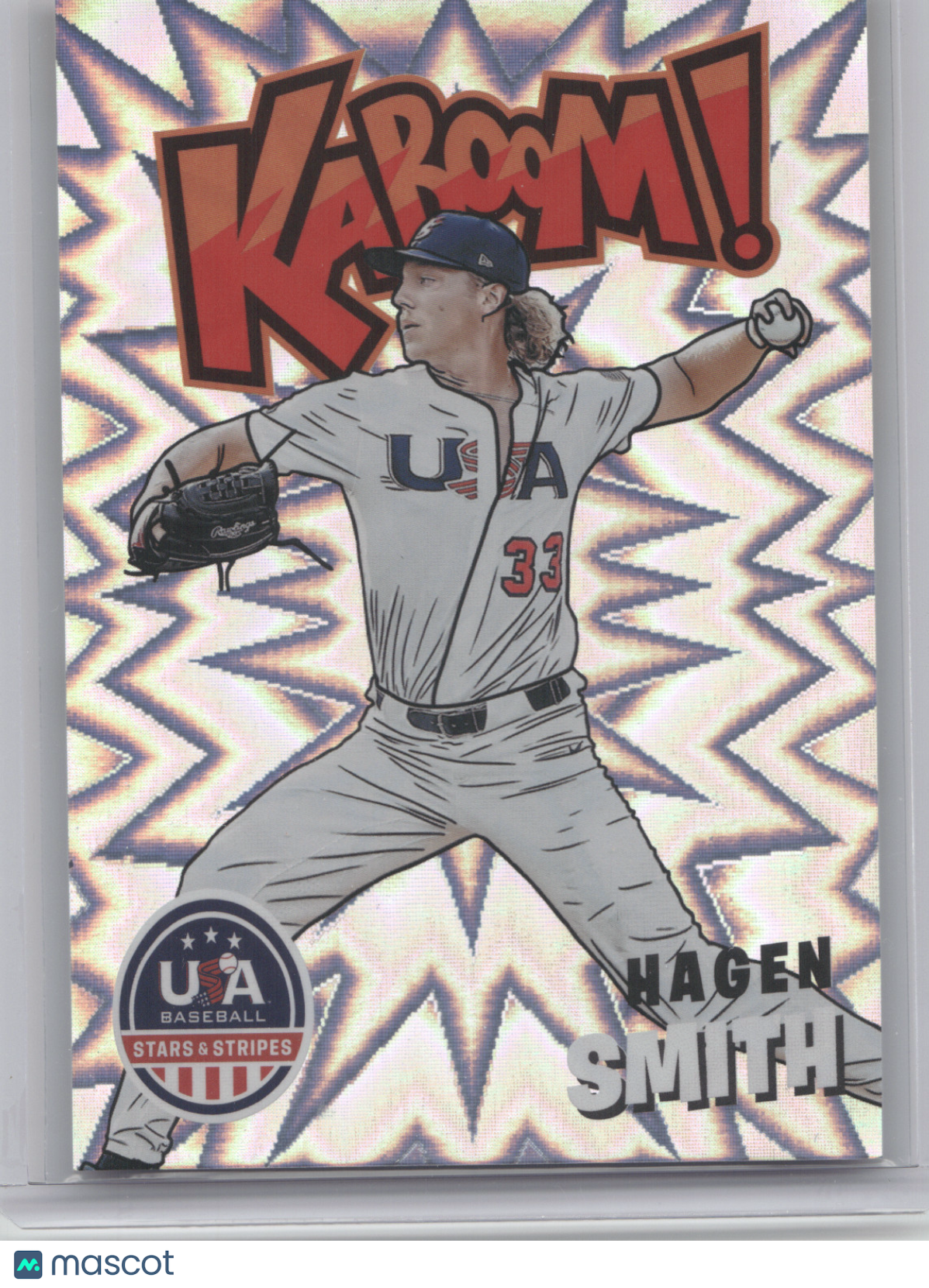 2024 Panini USA Baseball Stars & Stripes Kaboom! Hagen Smith #3 Kaboom!