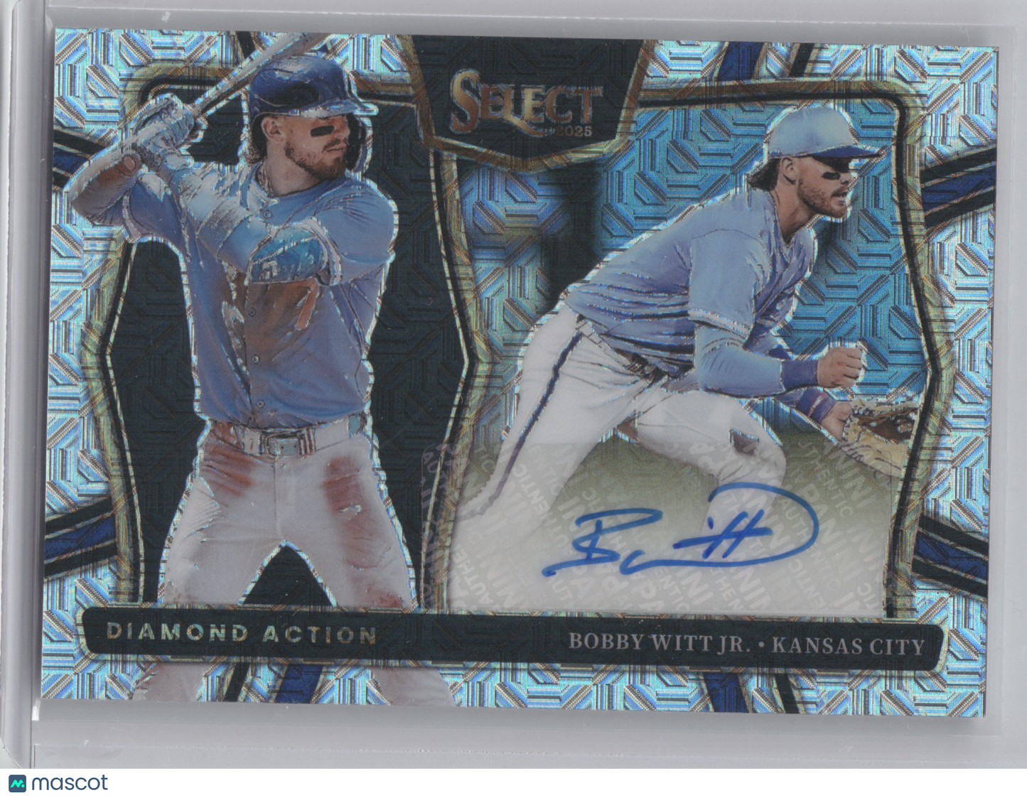 2025 Panini Select Diamond Action Signatures Bobby Witt Jr. #DAS-BW Mojo 15/17
