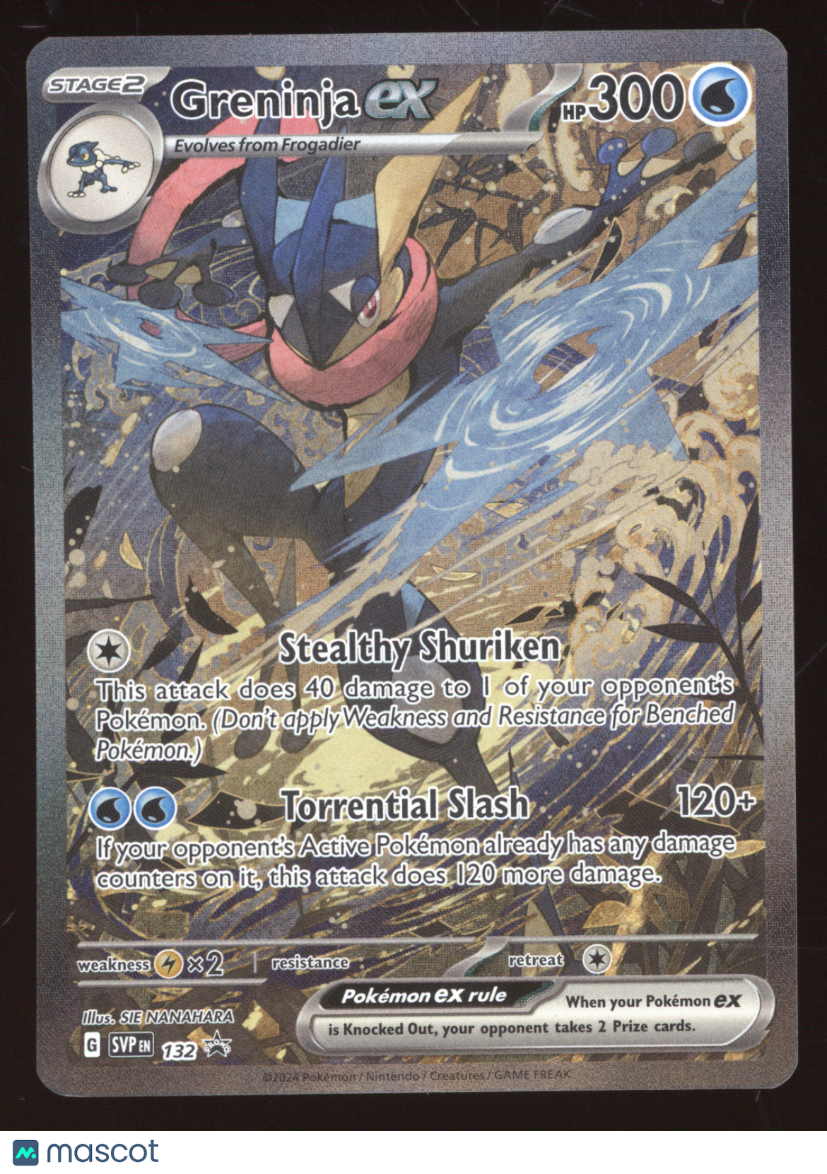 2024 Scarlet & Violet Greninja ex Black Star Promo #132