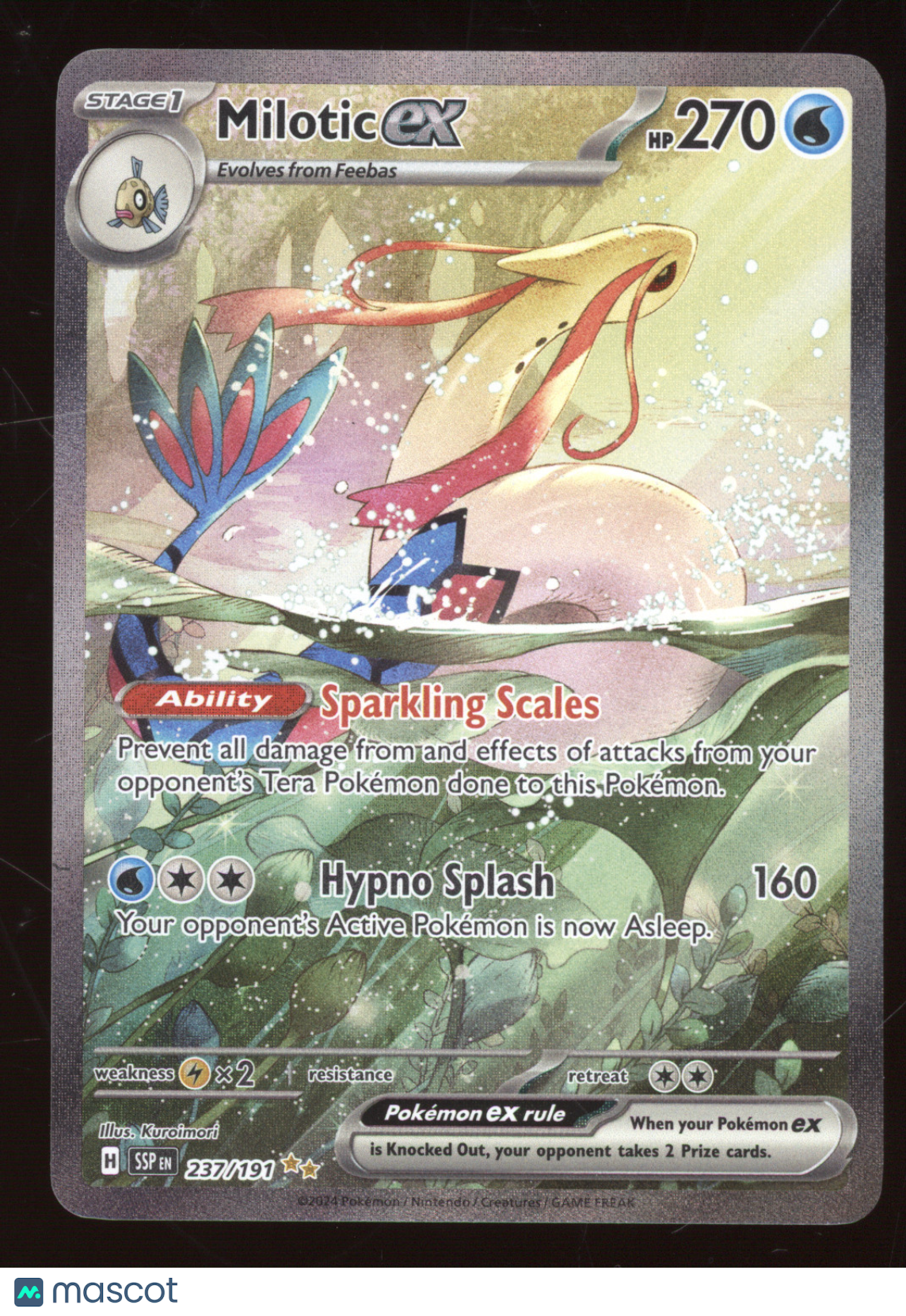 2024 Surging Sparks Milotic ex Secret Rare #237/191