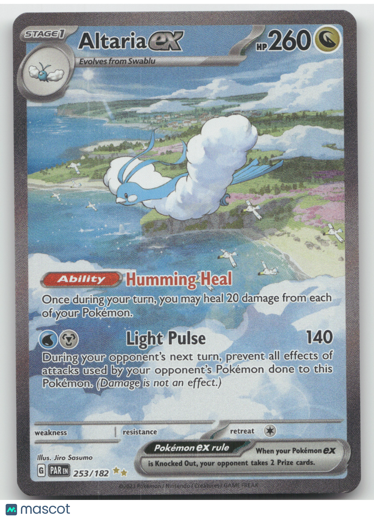 2023 Paradox Rift Altaria ex Secret Rare #253/182