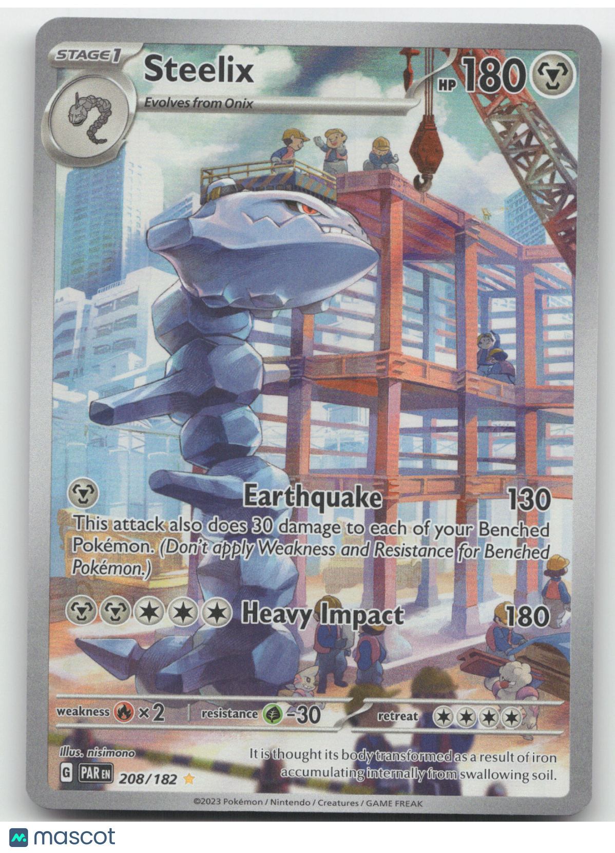 2023 Paradox Rift Steelix Secret Rare #208/182