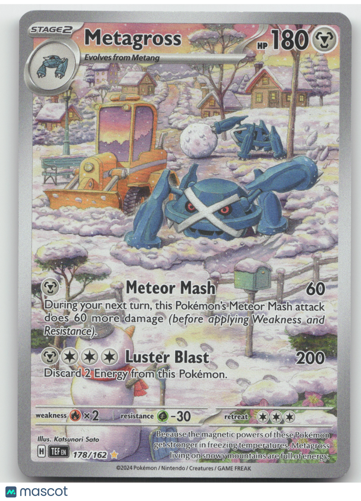 2024 Temporal Forces Metagross Secret Rare #178/162