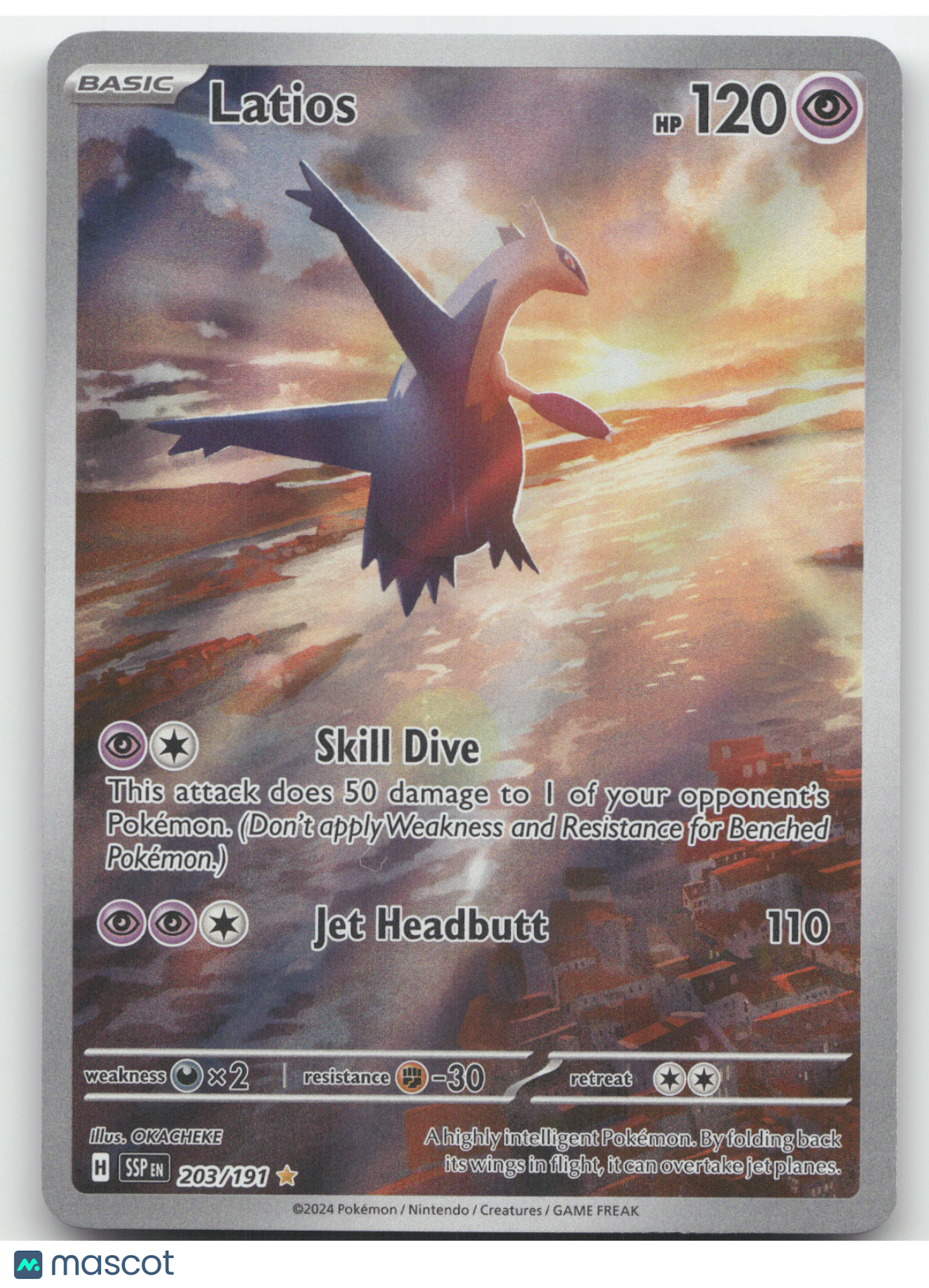 2024 Surging Sparks Latios Secret Rare #203/191