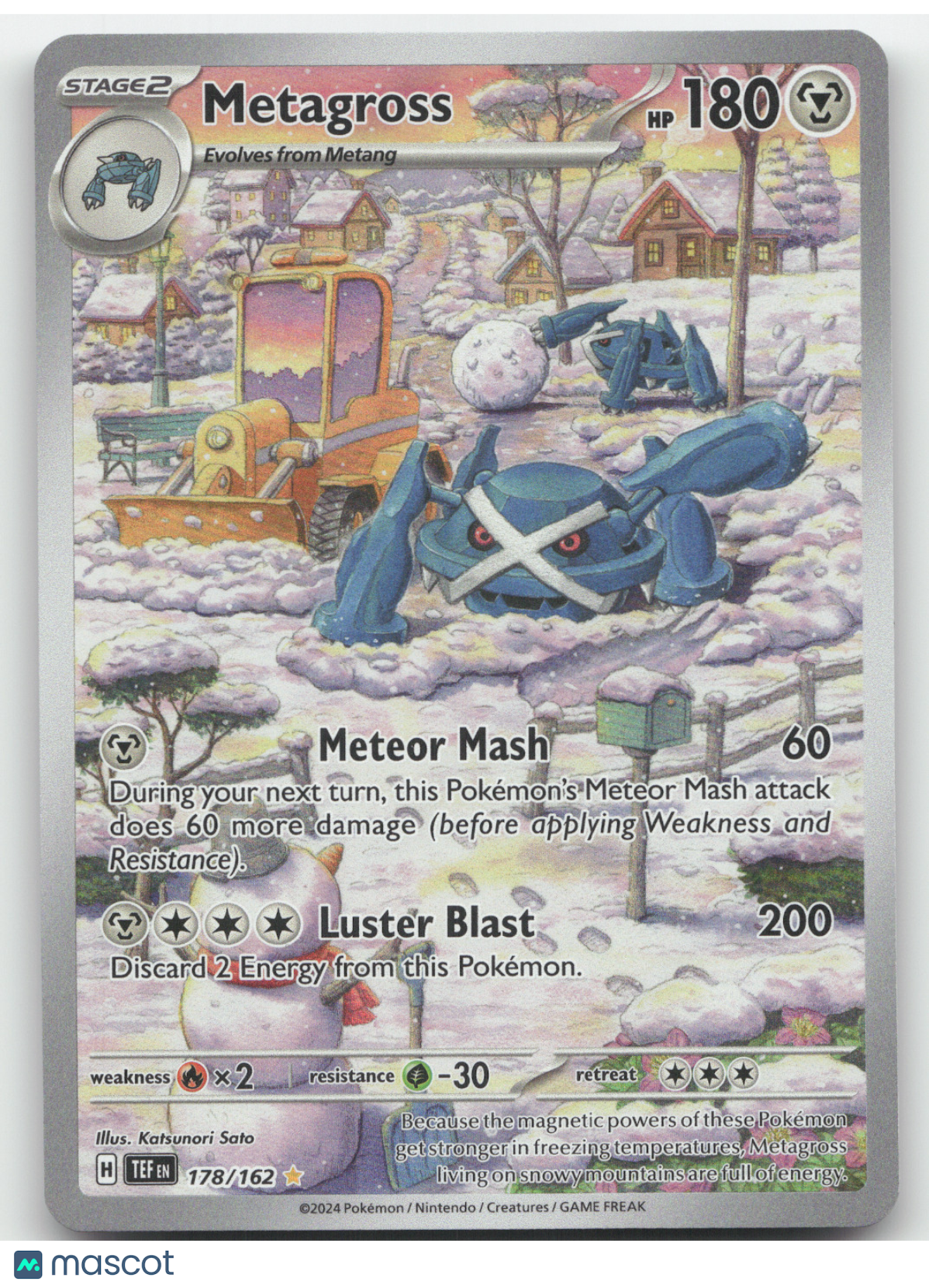 2024 Temporal Forces Metagross Secret Rare #178/162
