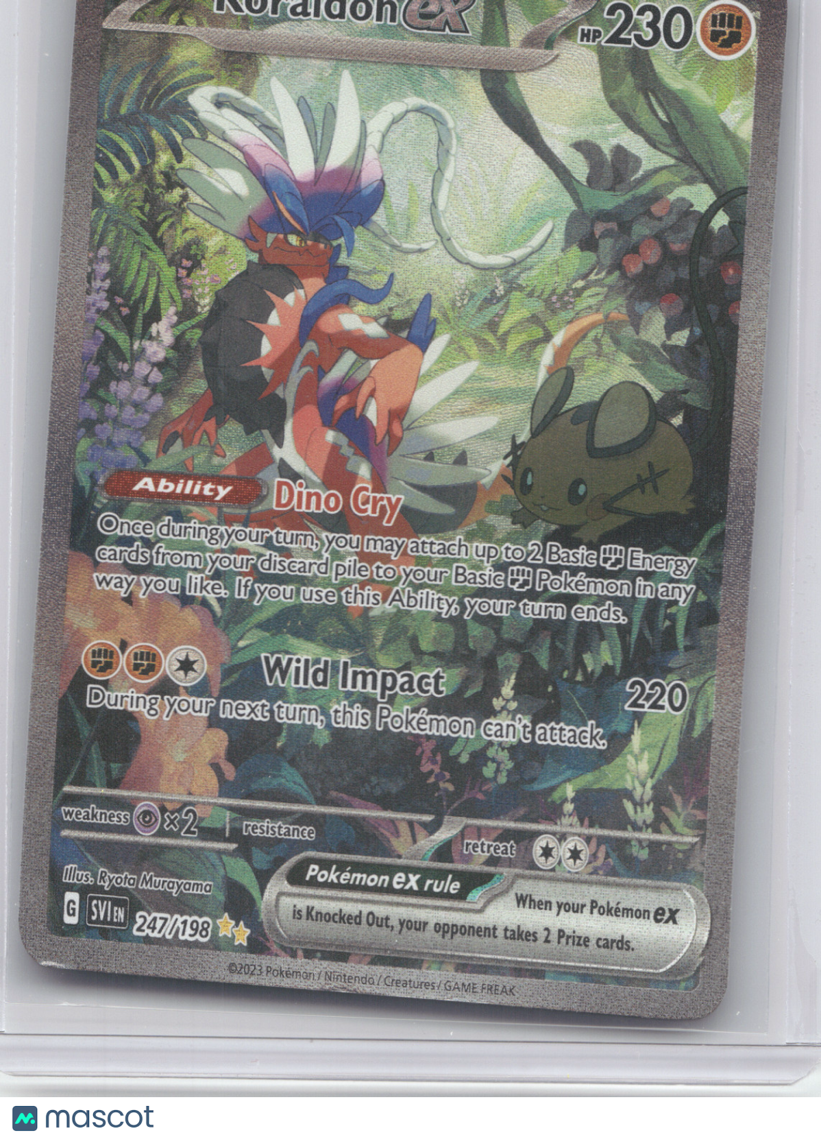 2023 Scarlet & Violet Koraidon ex Secret Rare #247/198