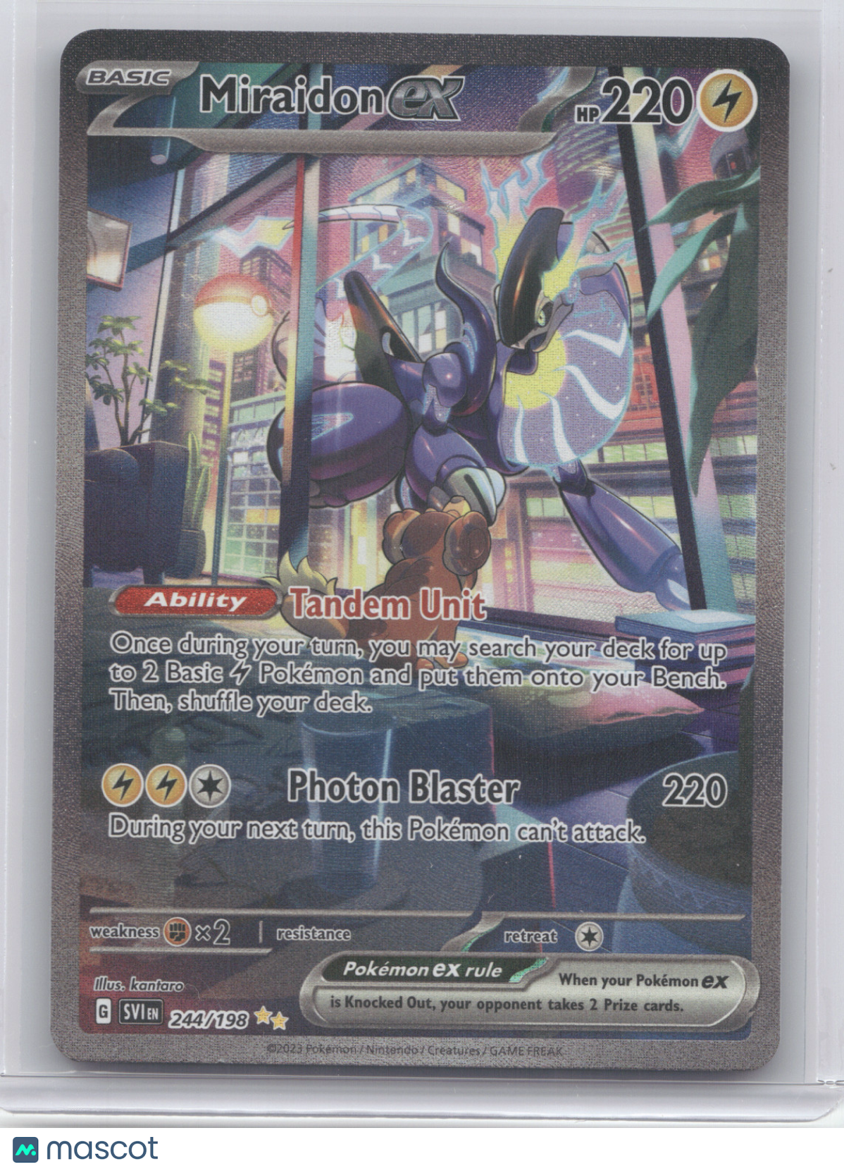 2023 Scarlet & Violet Miraidon ex Secret Rare #244/198
