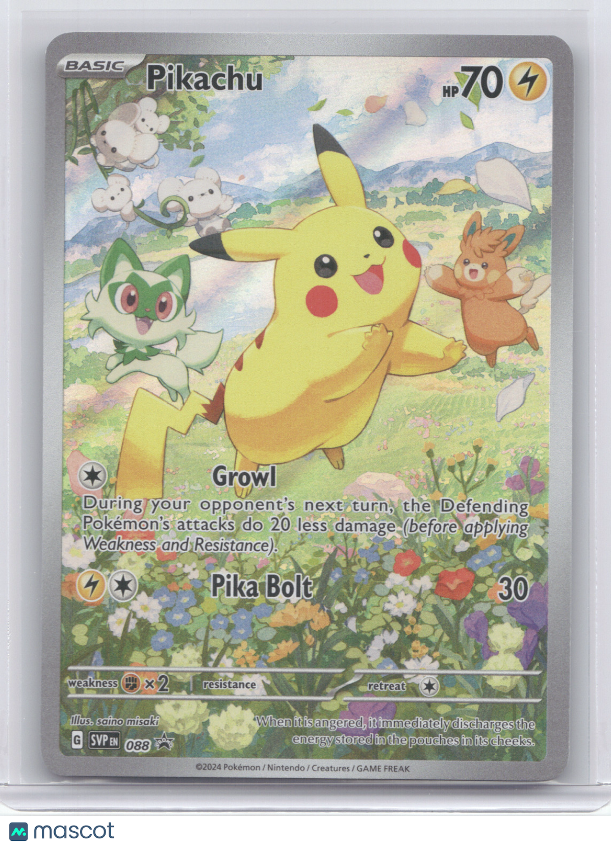 2024 Scarlet & Violet Pikachu Black Star Promo #088