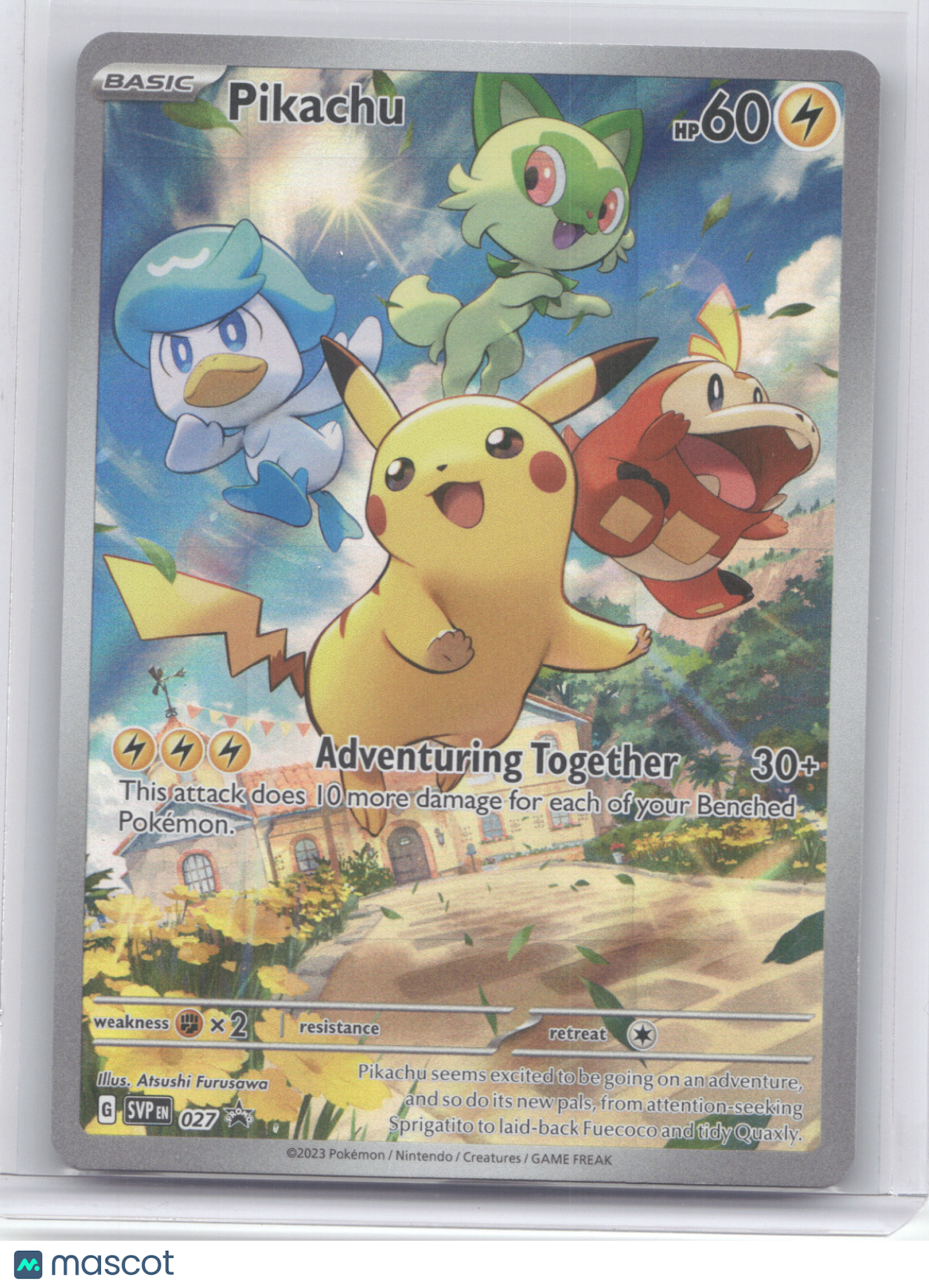 2023 Scarlet & Violet Pikachu Black Star Promo #027