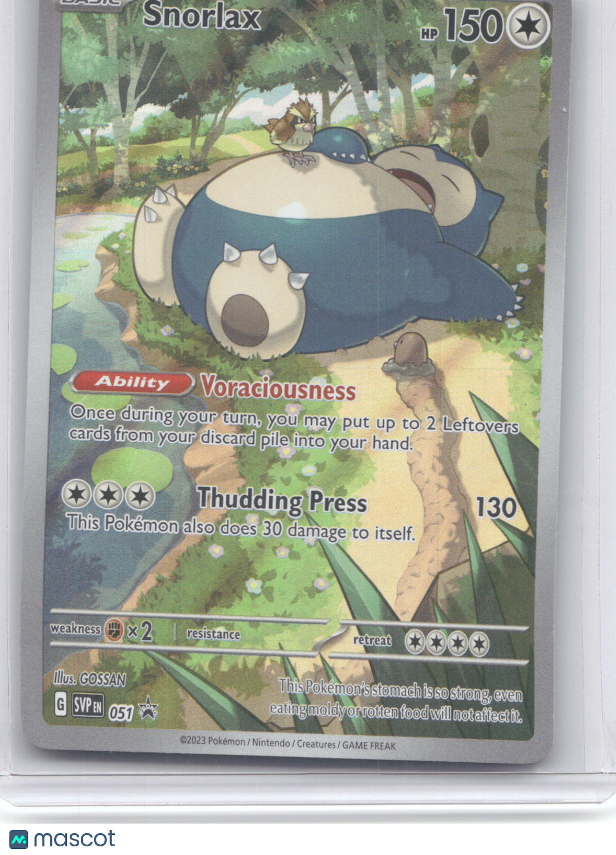 2023 Scarlet & Violet Snorlax Black Star Promo #051