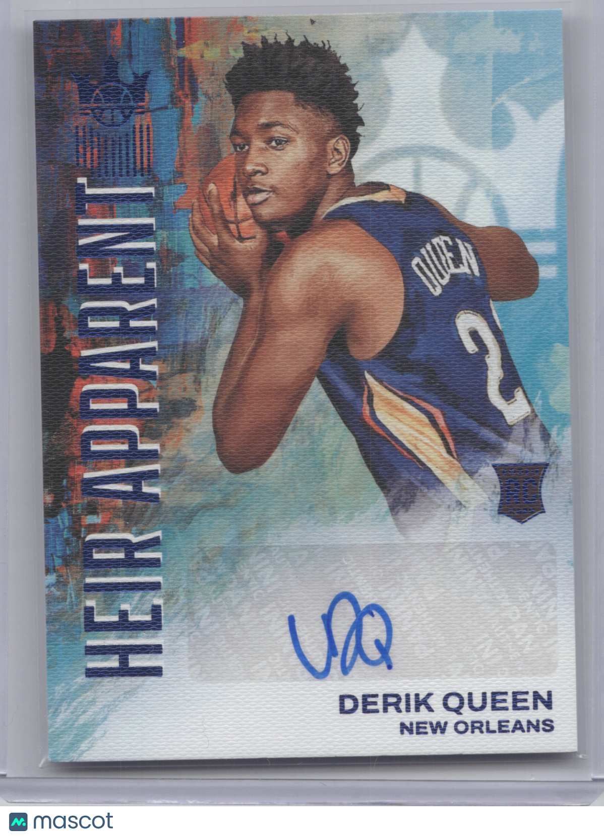 2025 Panini Court Kings Heir Apparent Autograph Derik Queen #HA-DER 02/15