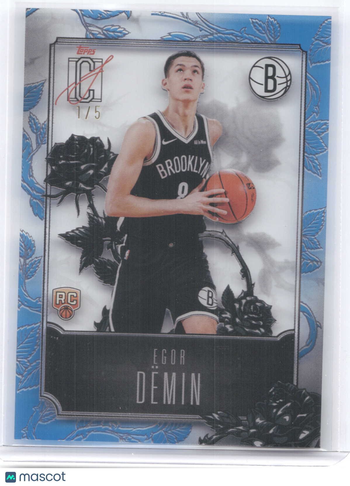 2025 Topps Signature Class Roses Egor Demin #R-20 Blue 1/5 RC
