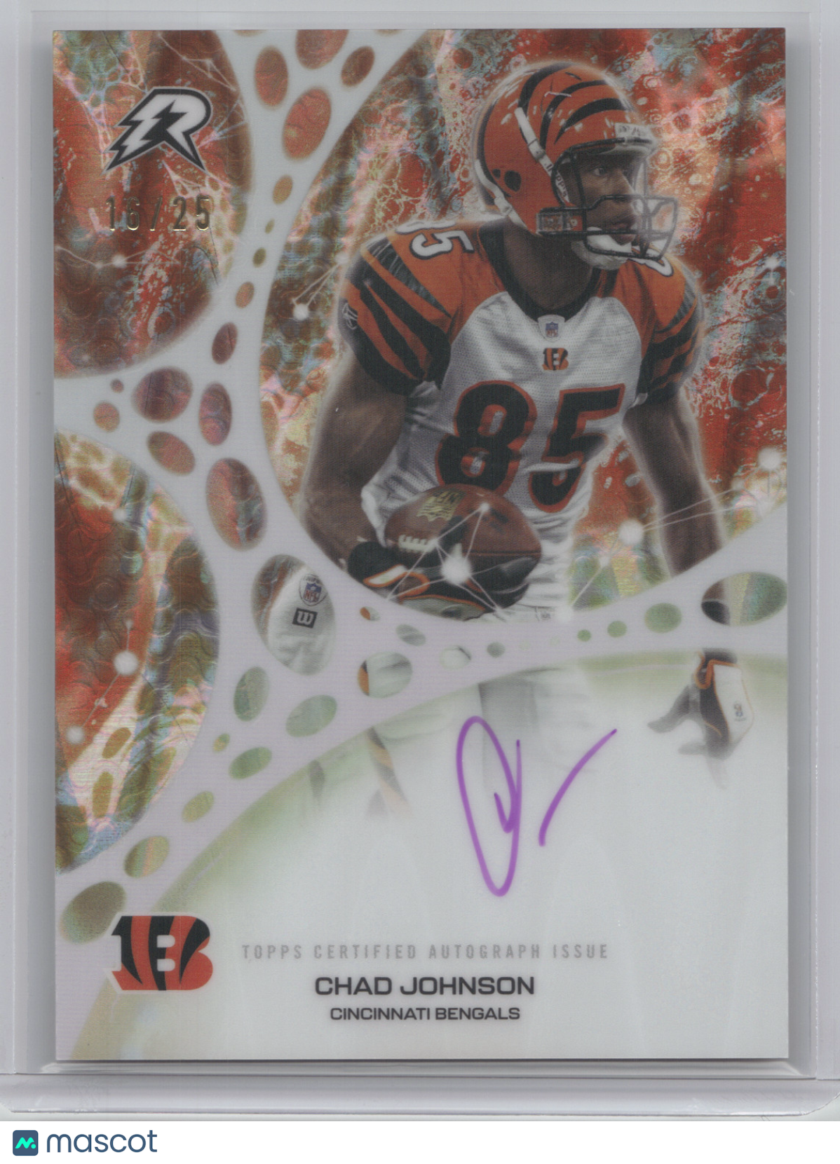 2025 Topps Resurgence Molecular Marks Chad Johnson #MM-CJ Orange 16/25