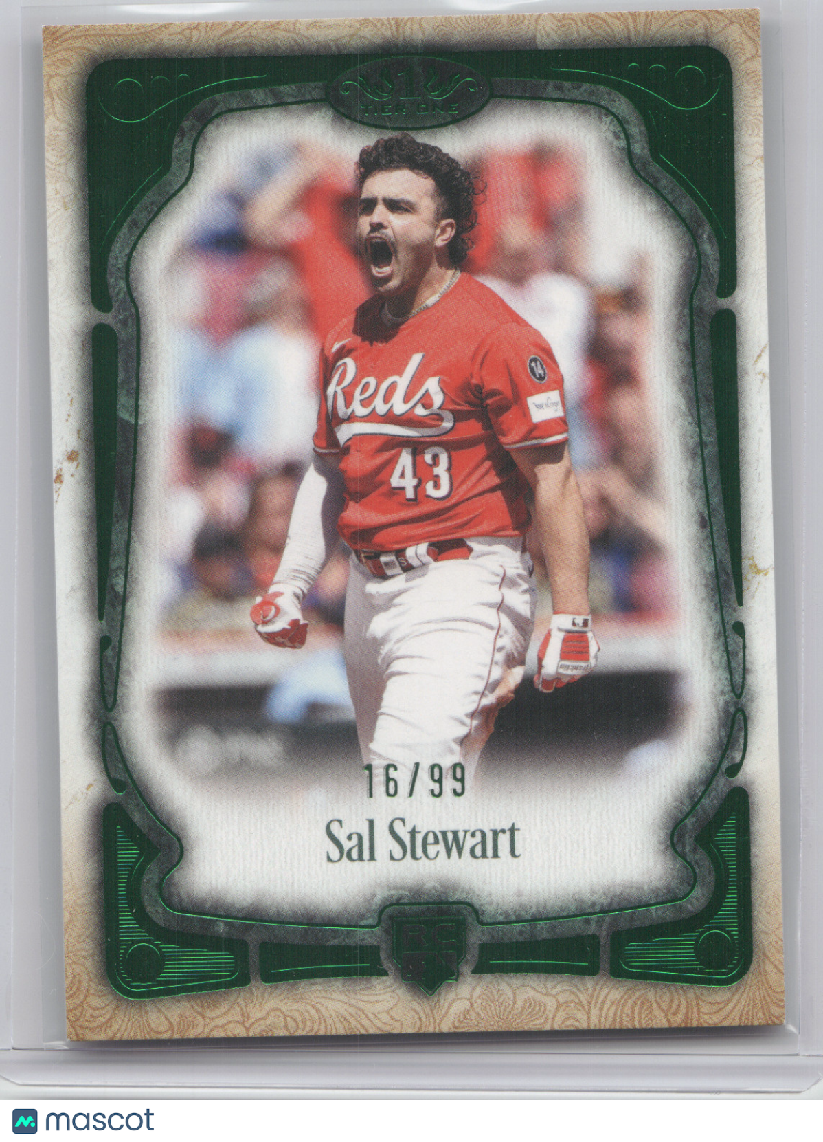2026 Topps Tier One Sal Stewart #82 Green 16/99