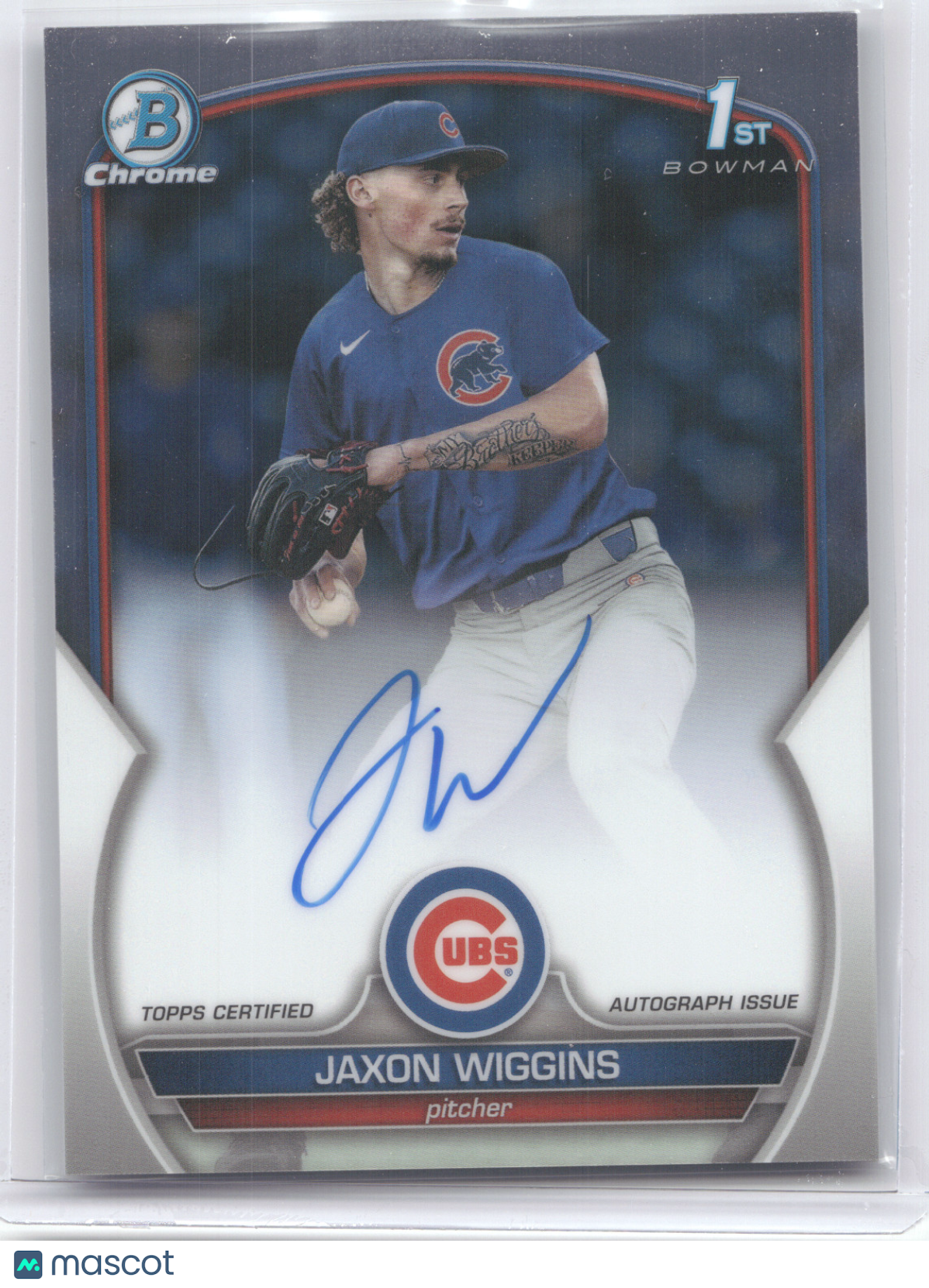 2023 Bowman Chrome Prospect Autograph Jaxon Wiggins #CDA-JWG