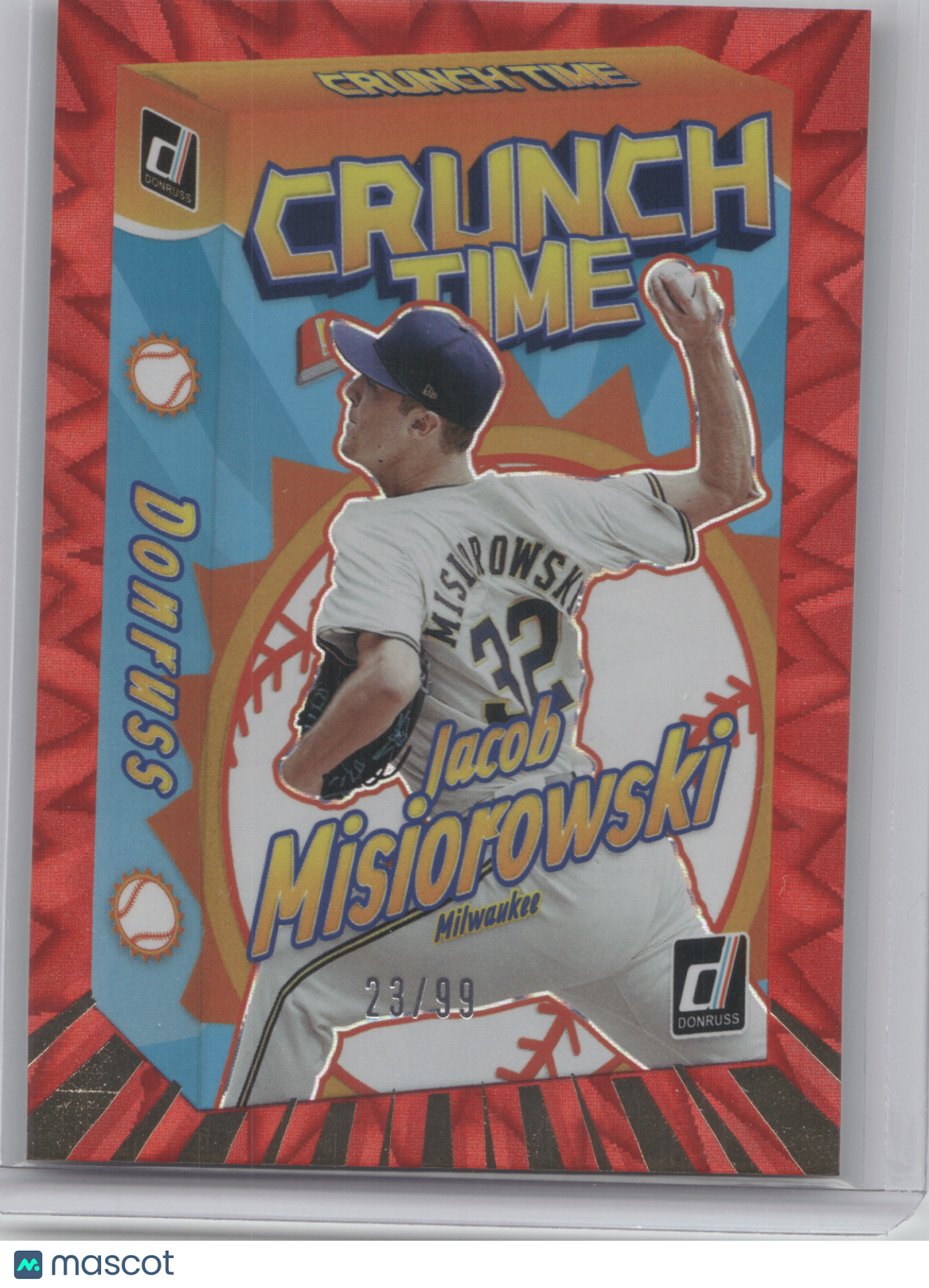 2026 Donruss Crunch Time Jacob Misiorowski #13 Red 23/99