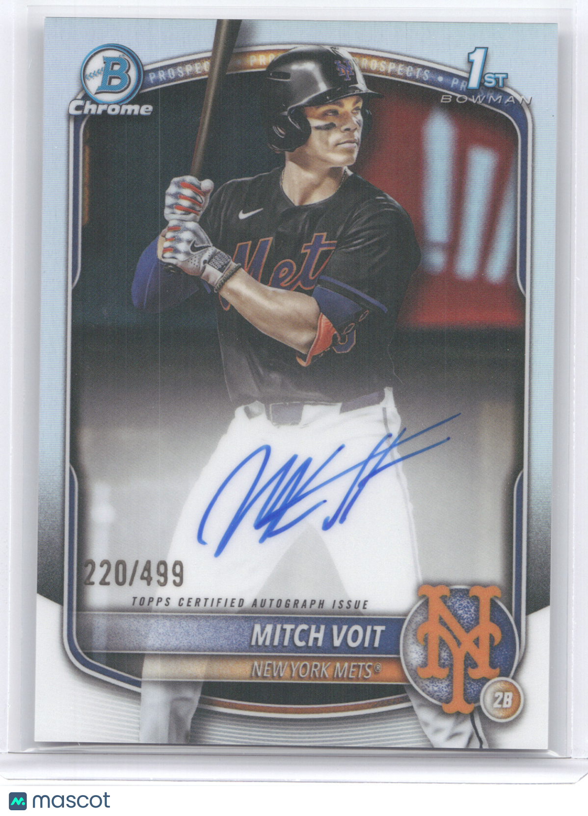 2025 Bowman Chrome Prospect Autograph Mitch Voit #CPA-MV Refractor 220/499