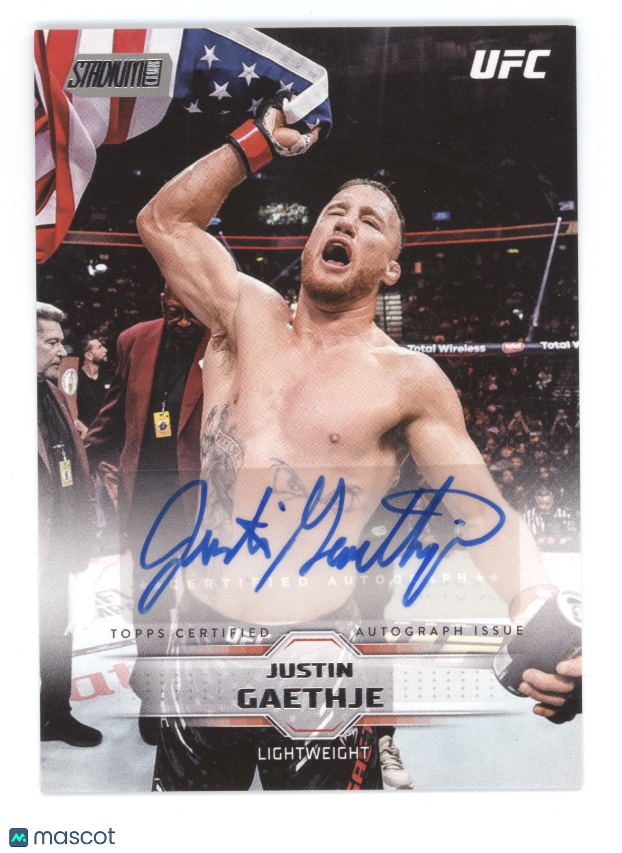 2026 Topps Stadium Club UFC Autograph Justin Gaethje #BAV-JGE
